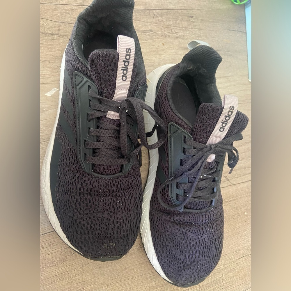 Adidas Cloudfoam Ladies Black Trainers Size 8